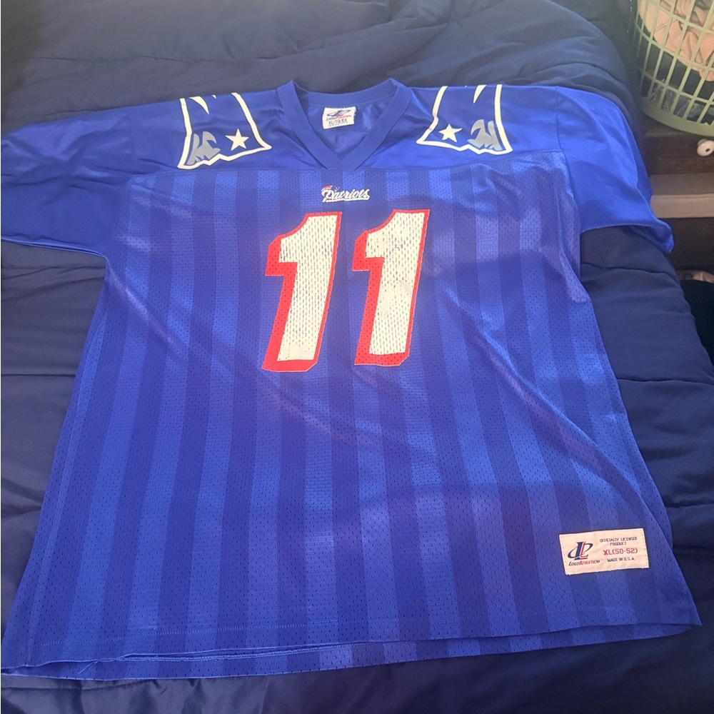 Champion Royal Blue Bledsoe Patriots Jersey